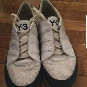 Y-3 Yohji Yamamoto NAVY BLUE AND WHITE SNEAKERS